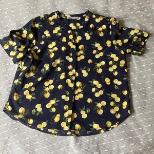 Lemon print blouse.